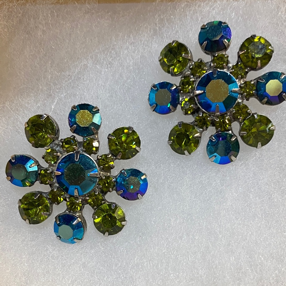 Elegant Vintage Clip Earrings - Picture 8 of 8